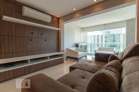 Sala de apartamento para alugar com 1 quarto, 67m² em Brooklin Paulista, São Paulo