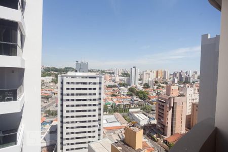 Vista da varanda de apartamento à venda com 1 quarto, 55m² em Cambuí, Campinas