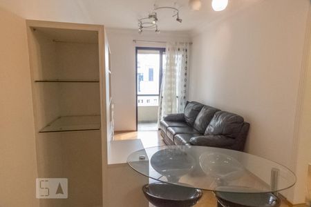 Sala de apartamento para alugar com 1 quarto, 52m² em Indianópolis, São Paulo