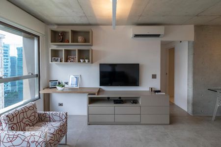 Sala de apartamento à venda com 1 quarto, 69m² em Cidade Monções, São Paulo