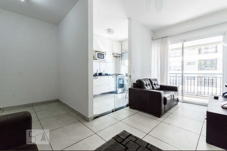 Sala de apartamento à venda com 1 quarto, 50m² em Alphaville Residencial Um, Barueri