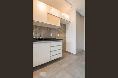 Cozinha de kitnet/studio à venda com 1 quarto, 32m² em Brooklin, São Paulo