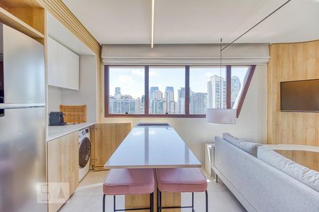 Studio para alugar com 46m², 1 quarto e 2 vagas Studio para alugar com 46m², 1 quarto e 2 vagasCozinha