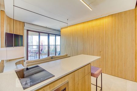 Studio para alugar com 46m², 1 quarto e 2 vagas Studio para alugar com 46m², 1 quarto e 2 vagasCozinha