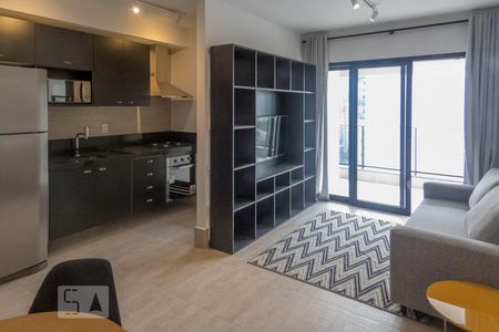 Sala de apartamento para alugar com 1 quarto, 53m² em Vila Nova Conceição, São Paulo