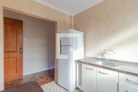 Cozinha de kitnet/studio para alugar com 1 quarto, 27m² em Menino Deus, Porto Alegre