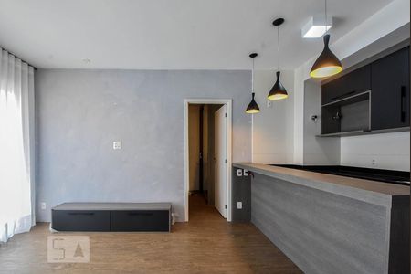 Sala de apartamento para alugar com 1 quarto, 45m² em Santo Amaro, São Paulo