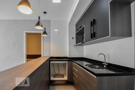 Cozinha de apartamento para alugar com 1 quarto, 45m² em Santo Amaro, São Paulo