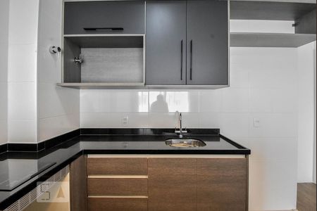 Cozinha de apartamento para alugar com 1 quarto, 45m² em Santo Amaro, São Paulo