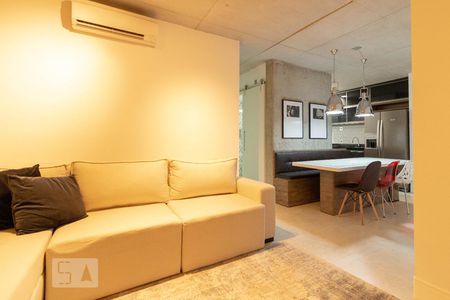 Sala de apartamento para alugar com 2 quartos, 69m² em Cidade Monções, São Paulo