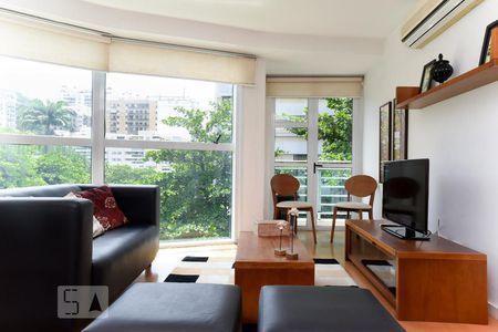 Sala de apartamento à venda com 1 quarto, 60m² em Lagoa, Rio de Janeiro