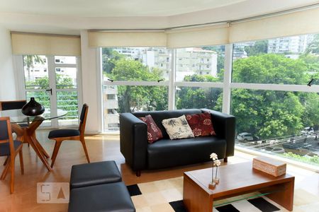 Sala de apartamento para alugar com 1 quarto, 60m² em Lagoa, Rio de Janeiro