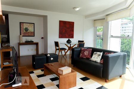 Sala de apartamento à venda com 1 quarto, 60m² em Lagoa, Rio de Janeiro