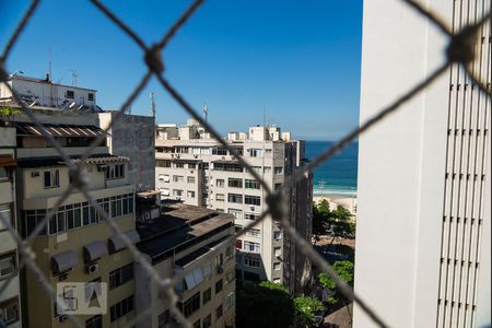 Vista da Suíte de apartamento à venda com 3 quartos, 160m² em Leme, Rio de Janeiro