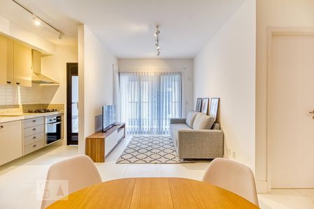 Sala de apartamento para alugar com 1 quarto, 53m² em Vila Nova Conceição, São Paulo