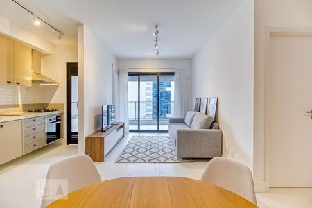 Sala de apartamento para alugar com 1 quarto, 53m² em Vila Nova Conceição, São Paulo