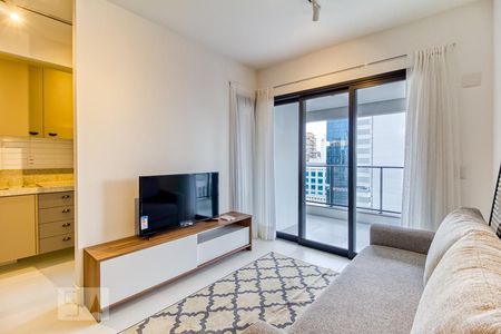 Sala de apartamento para alugar com 1 quarto, 53m² em Vila Nova Conceição, São Paulo