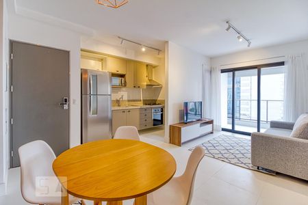 Sala de apartamento para alugar com 1 quarto, 53m² em Vila Nova Conceição, São Paulo