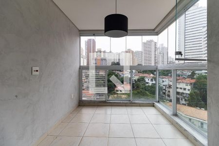 Varanda da Sala de apartamento à venda com 1 quarto, 46m² em Paraíso, São Paulo