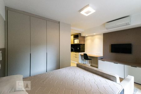Quarto Sala de apartamento para alugar com 1 quarto, 34m² em Vila Olímpia, São Paulo