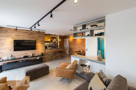 Sala de apartamento à venda com 1 quarto, 77m² em Alto de Pinheiros, São Paulo