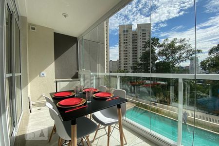 Sacada de kitnet/studio para alugar com 1 quarto, 35m² em Real Parque, São Paulo