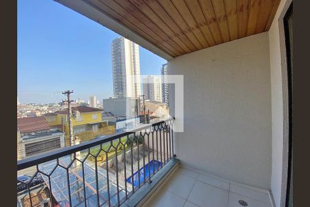 Varanda da Sala de apartamento à venda com 2 quartos, 64m² em Vila Regente Feijó, São Paulo