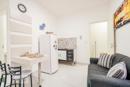 Sala e cozinha de kitnet/studio para alugar com 1 quarto, 35m² em Parque da Mooca, São Paulo