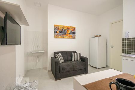 Sala e cozinha de kitnet/studio para alugar com 1 quarto, 35m² em Parque da Mooca, São Paulo