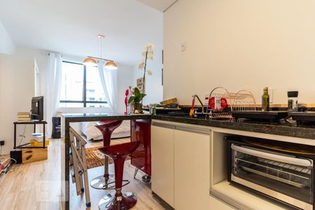 Cozinha de kitnet/studio à venda com 1 quarto, 27m² em Bethaville I, Barueri