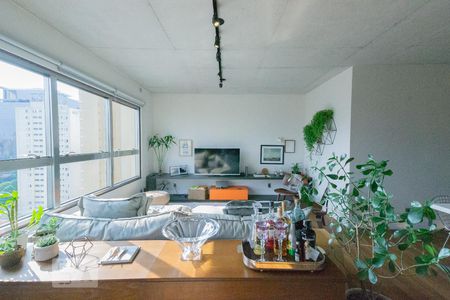 Sala de apartamento para alugar com 1 quarto, 70m² em Vila Olímpia., São Paulo