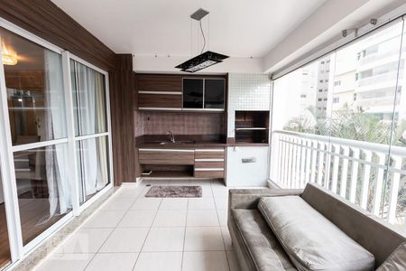 Varanda de apartamento para alugar com 3 quartos, 162m² em Barra Funda, São Paulo