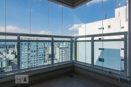 varanda de apartamento à venda com 1 quarto, 41m² em Santa Efigênia, São Paulo