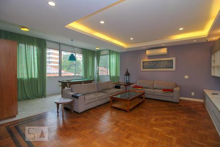 Sala de Estar de apartamento para alugar com 5 quartos, 402m² em Cosme Velho, Rio de Janeiro