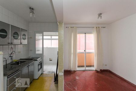 sala/cozinha de apartamento para alugar com 1 quarto, 45m² em Tatuapé, São Paulo