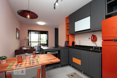 Cozinha de apartamento para alugar com 1 quarto, 38m² em Campos Elíseos, São Paulo