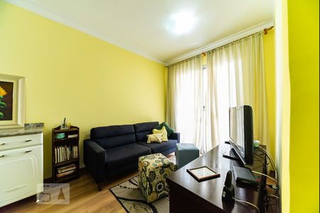 Sala de apartamento para alugar com 2 quartos, 56m² em Vila Valparaíso, Santo André