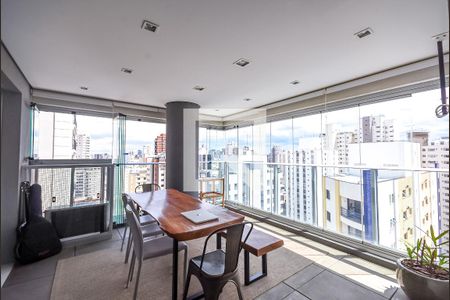 Varanda da Sala de apartamento à venda com 1 quarto, 64m² em Pinheiros, São Paulo