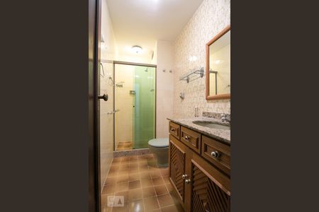 Banheiro social de apartamento à venda com 3 quartos, 120m² em Grajaú, Rio de Janeiro