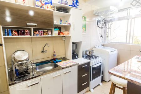 Cozinha de kitnet/studio à venda com 1 quarto, 30m² em São Sebastião, Porto Alegre