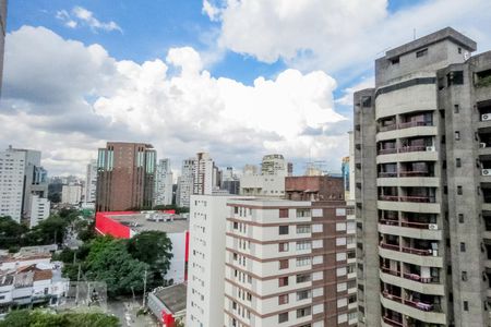 Vista varanda sala de apartamento para alugar com 1 quarto, 42m² em Itaim Bibi, São Paulo