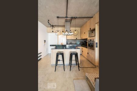 Sala - Cozinha de apartamento à venda com 1 quarto, 57m² em Vila Cruzeiro, São Paulo
