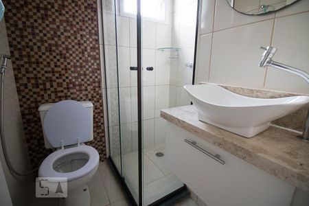 Banheiro  de apartamento à venda com 2 quartos, 49m² em Parque Erasmo Assunção, Santo André