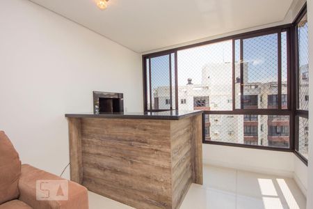 Varanda com Churrasqueira de apartamento à venda com 3 quartos, 84m² em Jardim Botânico, Porto Alegre