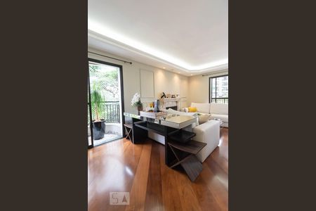 Sala Estar de apartamento à venda com 3 quartos, 198m² em Campo Belo, São Paulo