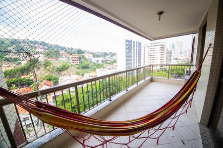 Varanda da sala  de apartamento para alugar com 2 quartos, 80m² em Icaraí, Niterói