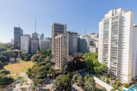 Vista Sala de estar de apartamento à venda com 3 quartos, 120m² em Jardim Paulista, São Paulo