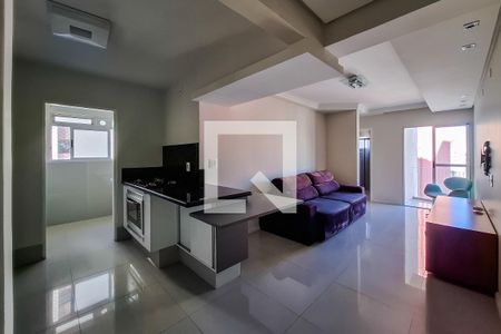 sala cozinha de apartamento à venda com 2 quartos, 56m² em Cambuci, São Paulo