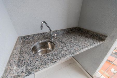 Varanda Gourmet de apartamento à venda com 2 quartos, 49m² em Vila Pires, Santo André