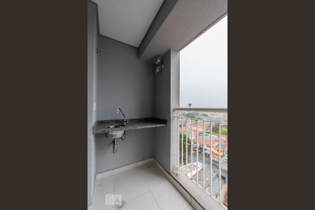 Varanda Gourmet de apartamento à venda com 2 quartos, 49m² em Vila Pires, Santo André